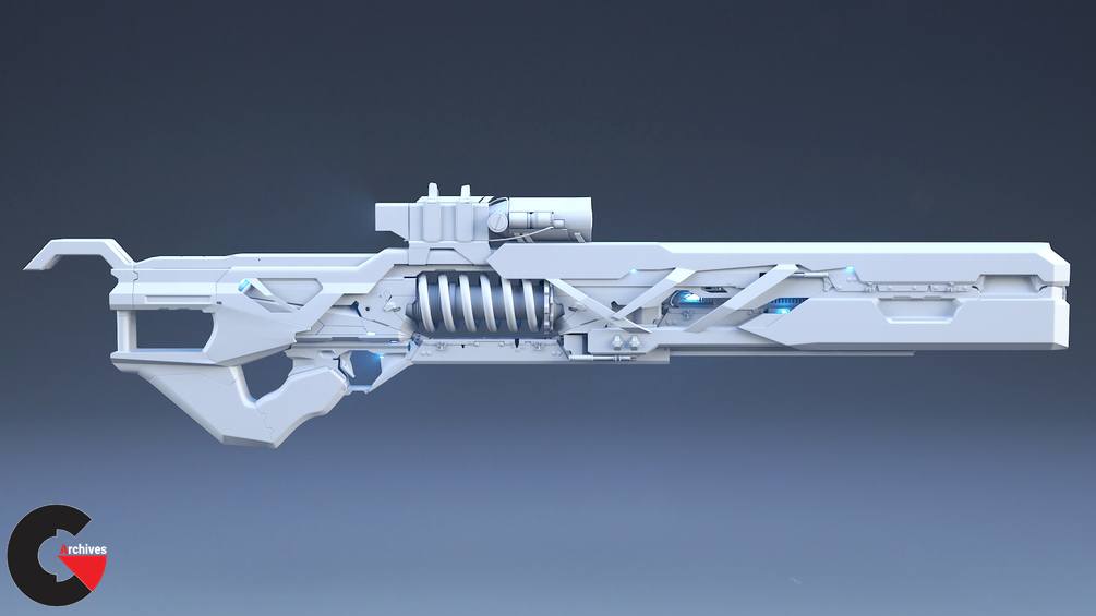 Fuze 02 - HardSurface Gun Modeling in Maya