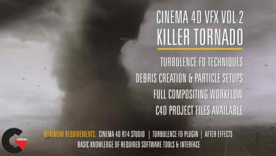 VFX Cinema 4D Training - Volume 2 : Killer Tornado