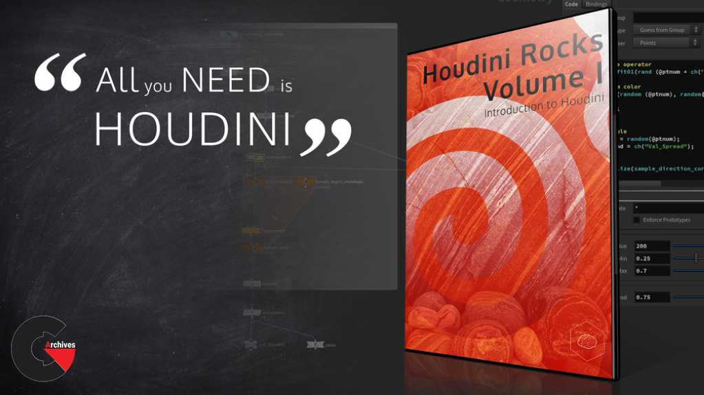 VFX'n'GO Houdini Rocks Volume 1 