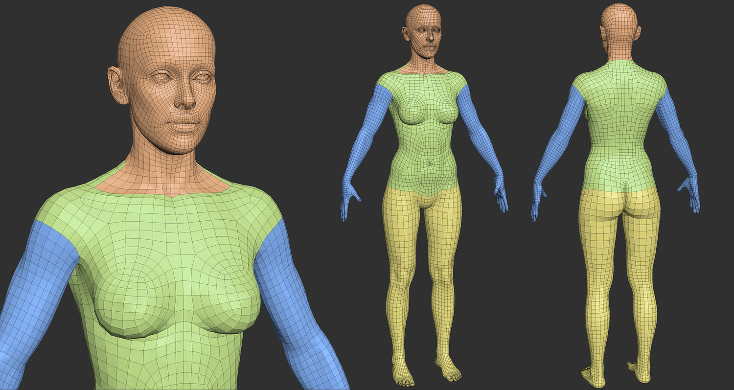 Girl full body Zbrush - 3D Models