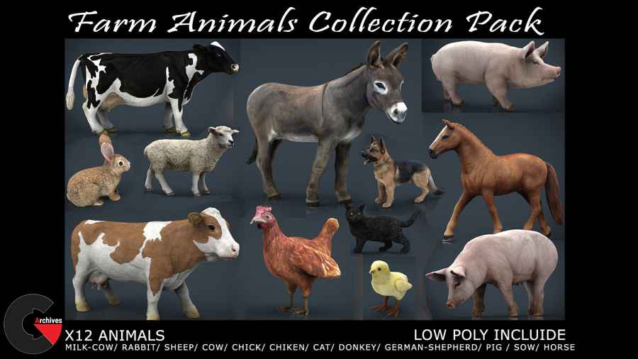 Farm Animals Collection Pack