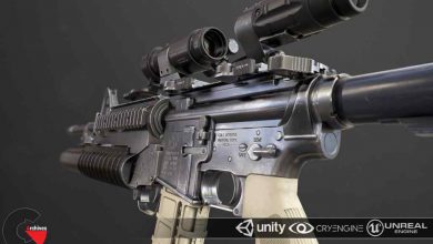 3D Models - Rifle M4A1
