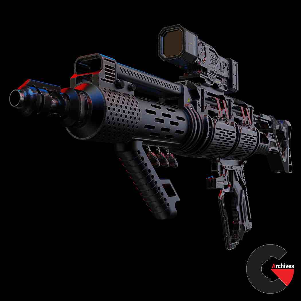 3D Models - VA-86 laser & bullet gun