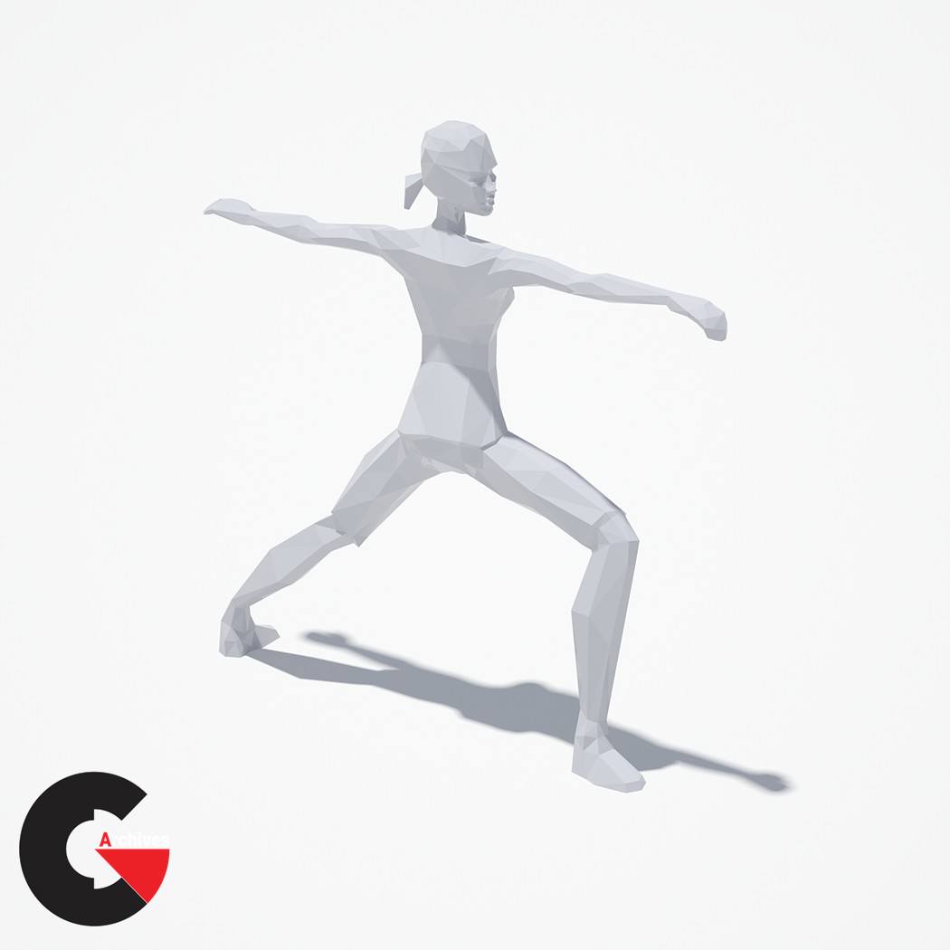 Low Poly Sport Pose PACK