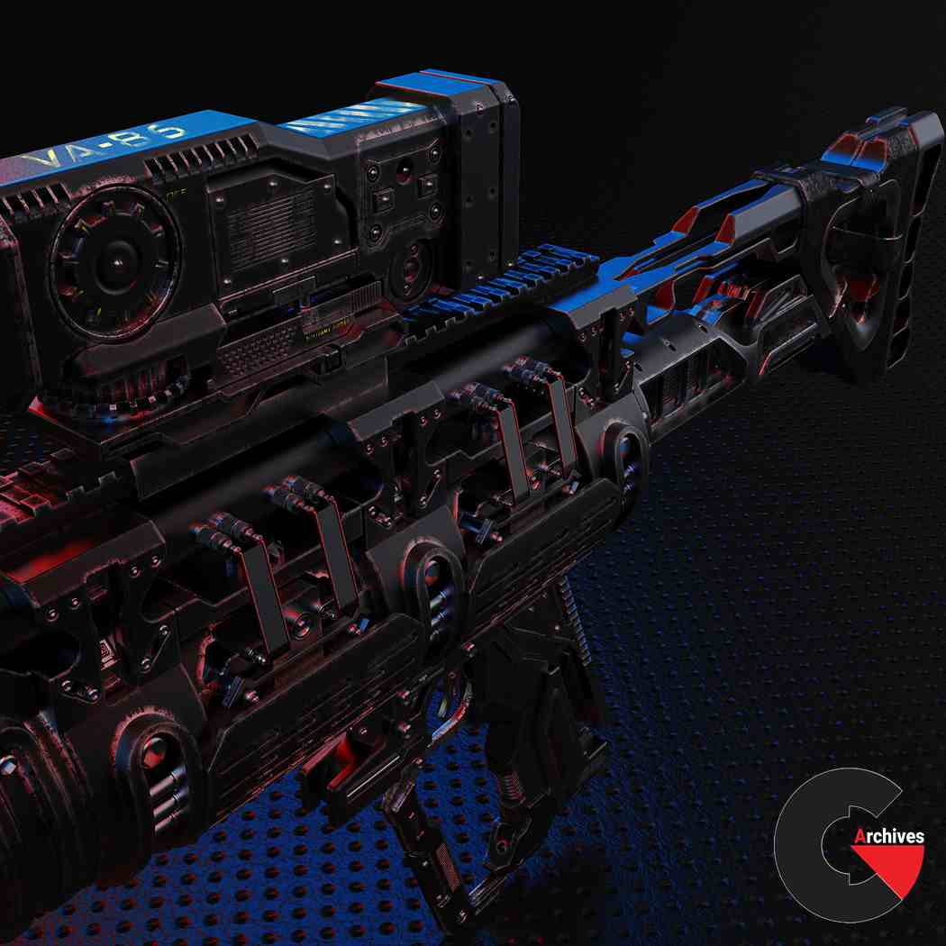 3D Models - VA-86 laser & bullet gun