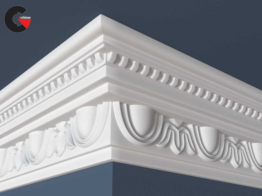 3D Models – 30 Crown Molding Collection