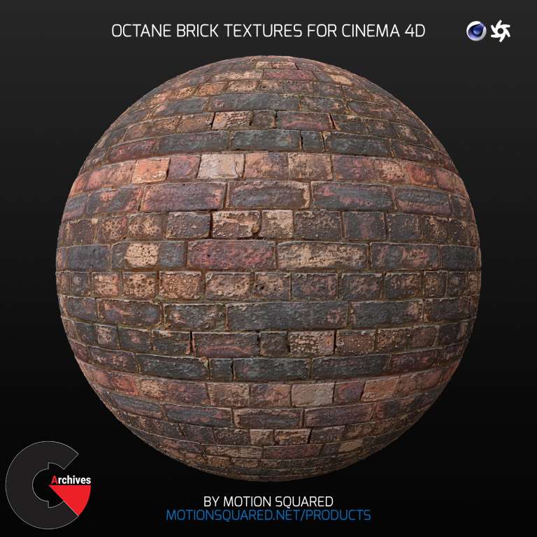 V-Ray Brick Texture Pack for Cinema 4D