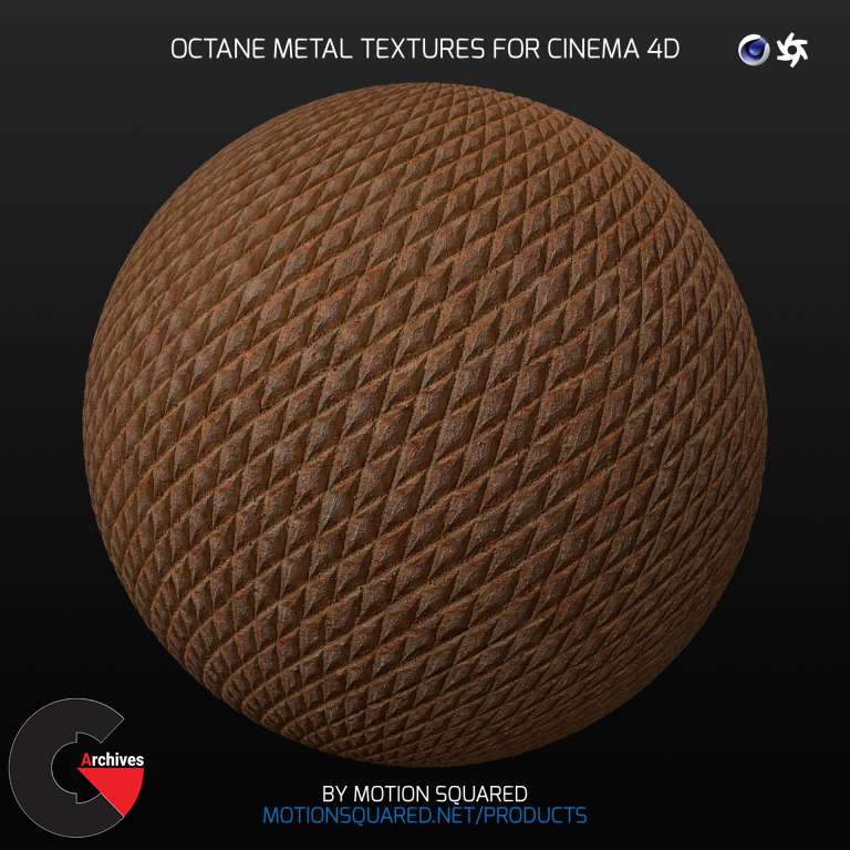 V-Ray Metal Texture Pack for Cinema 4D
