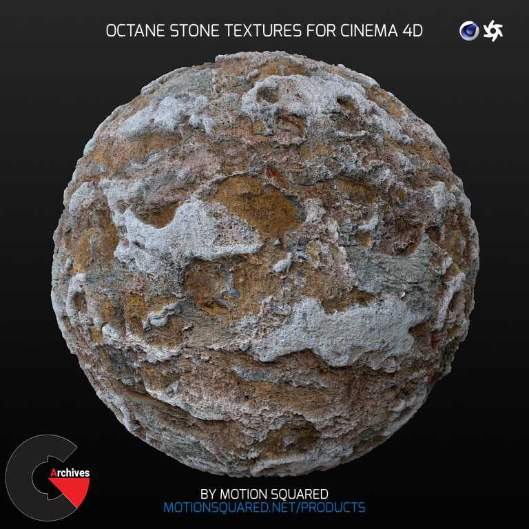 V-Ray Stone Texture Pack for Cinema 4D