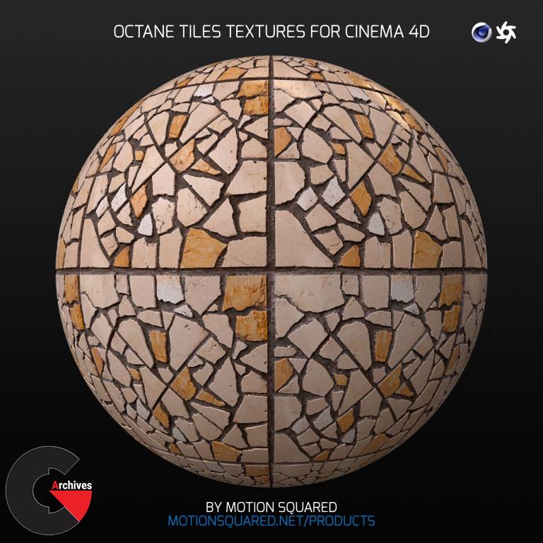 V-Ray Tiles Texture Pack for Cinema 4D