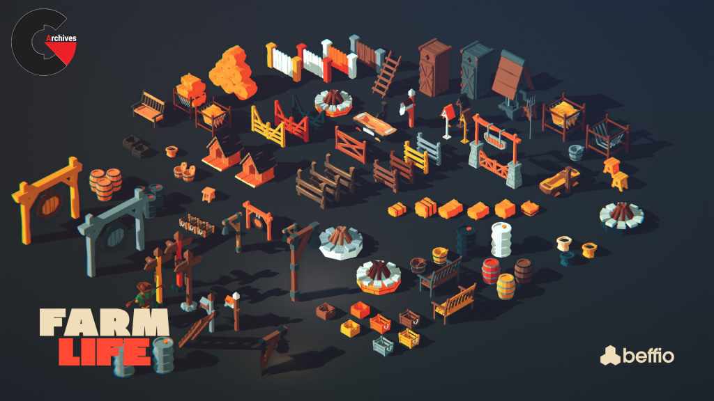 CGTrader – Farm Life Low-poly 3D model