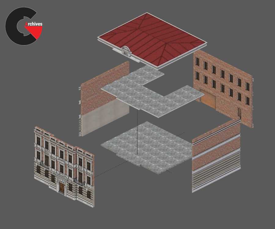 CLASSICAL EUROPEAN BUILDINGS 3D Model Collection