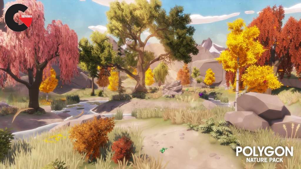 POLYGON - Nature Pack Low-poly 3D model