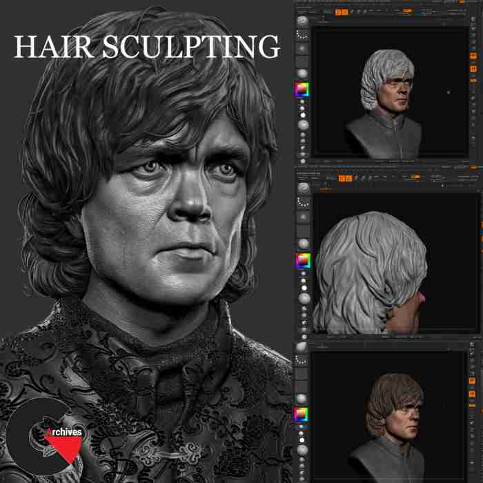 Hair Sculpting by Frank Tzeng tutorial