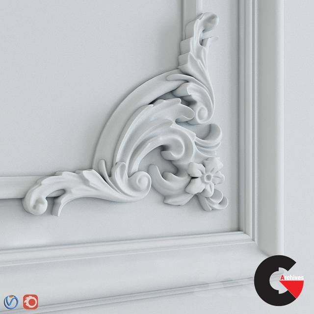 3dsky Pro - Stucco molding for walls 1