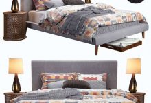 3dsky Pro - West Elm Mod Upholstered Bed