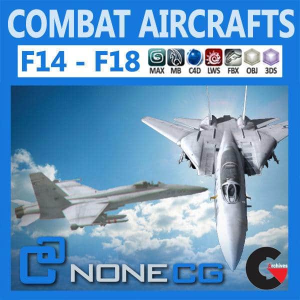 Pack - Combat Aircrafts 3D model