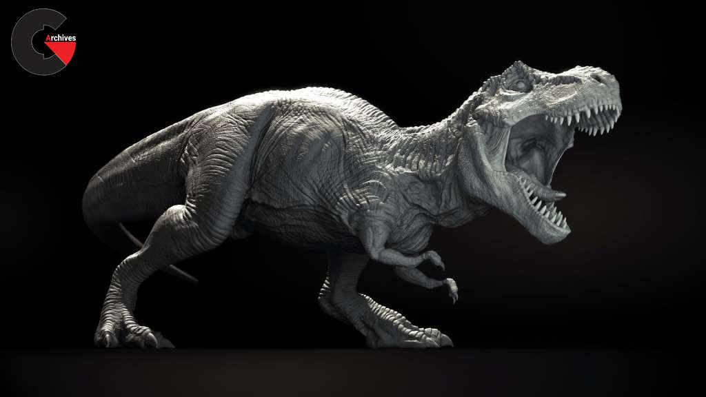 Realistic Dinosaur Sculpting in ZBrush