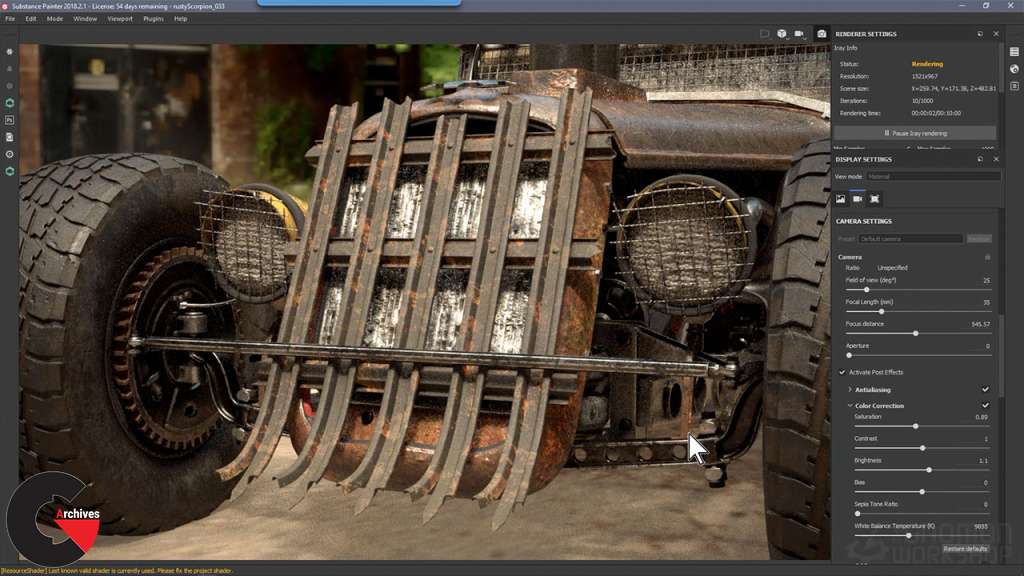 Vehicle Texturing in Substance Painter: From Clean to Mean