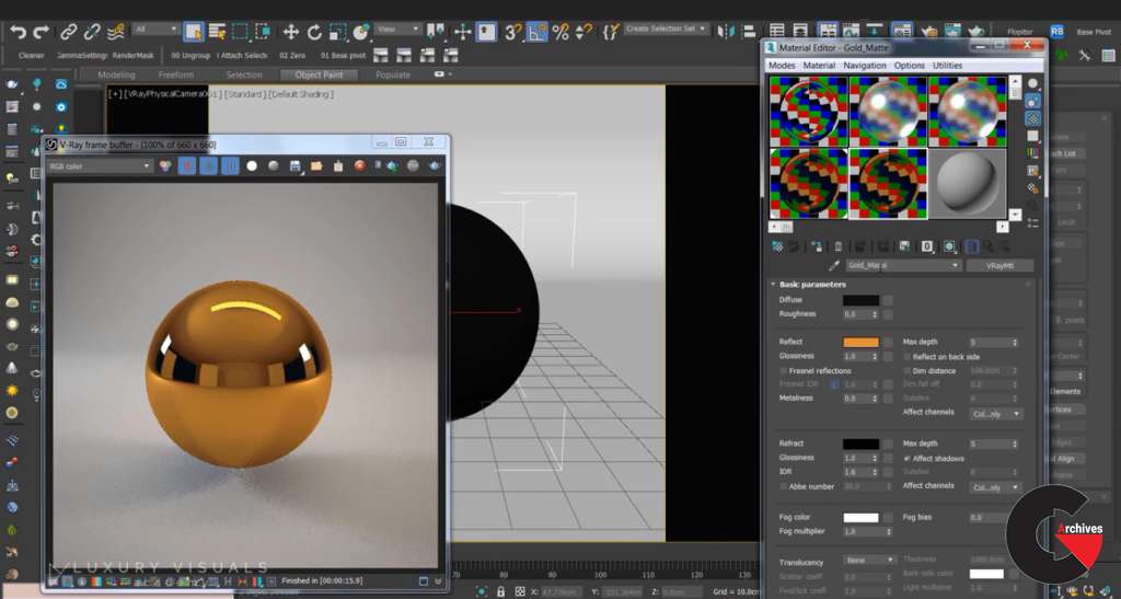 Vray Materials with 3ds Max + Vray The Quickest Way