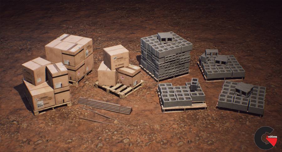 Construction Props COMBO PACK - Game Development