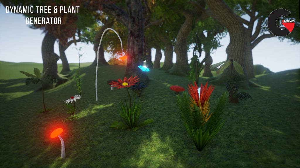 Dynamic Tree & Plant Generator - Game Development