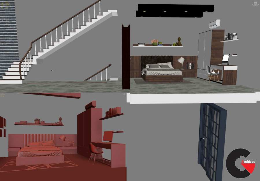Interior 3D-Scenes Collection Vol.1