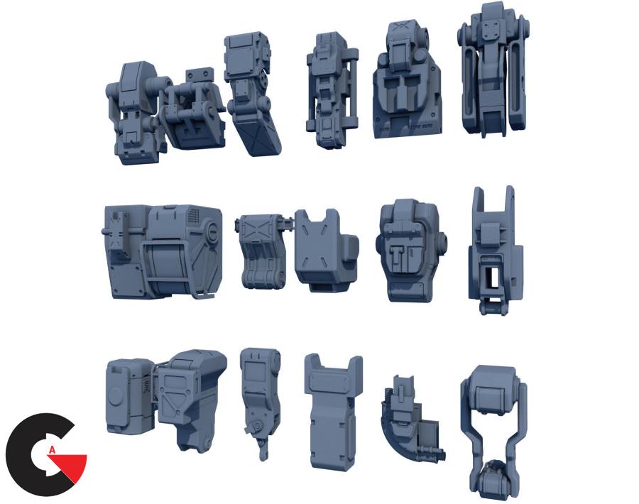 Kitbash Pack 512 Models 4154 pieces 3D model
