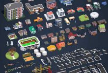 Low Poly City Pack 2 Low-poly 3D model
