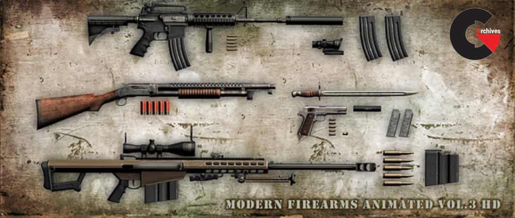 Modern Firearms Animated HD vol.3