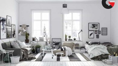 Scandinavian Living Room Interior Scene for Render 3D 3D model