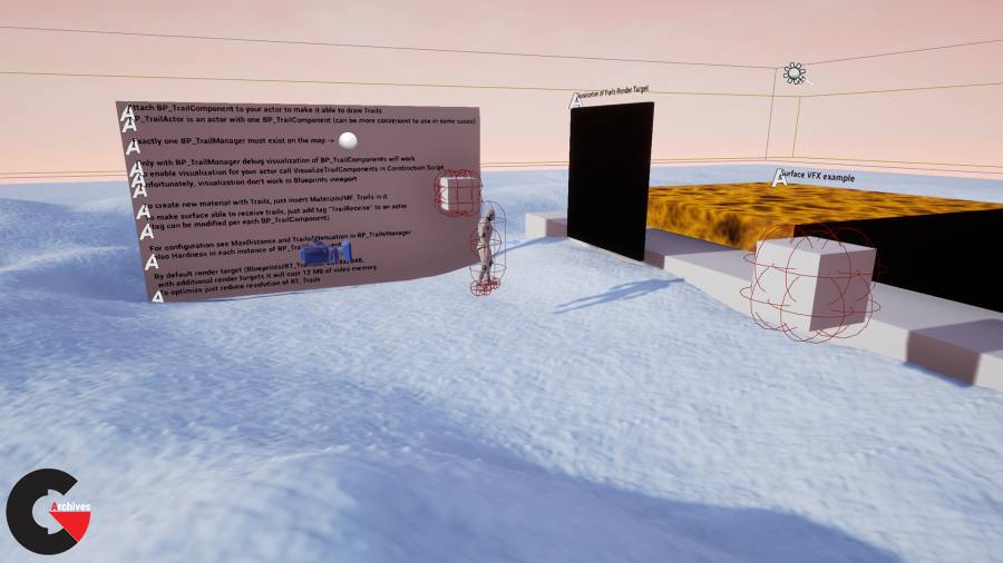 Surface Trails (with Snow Deformation example) v4.19-4.21