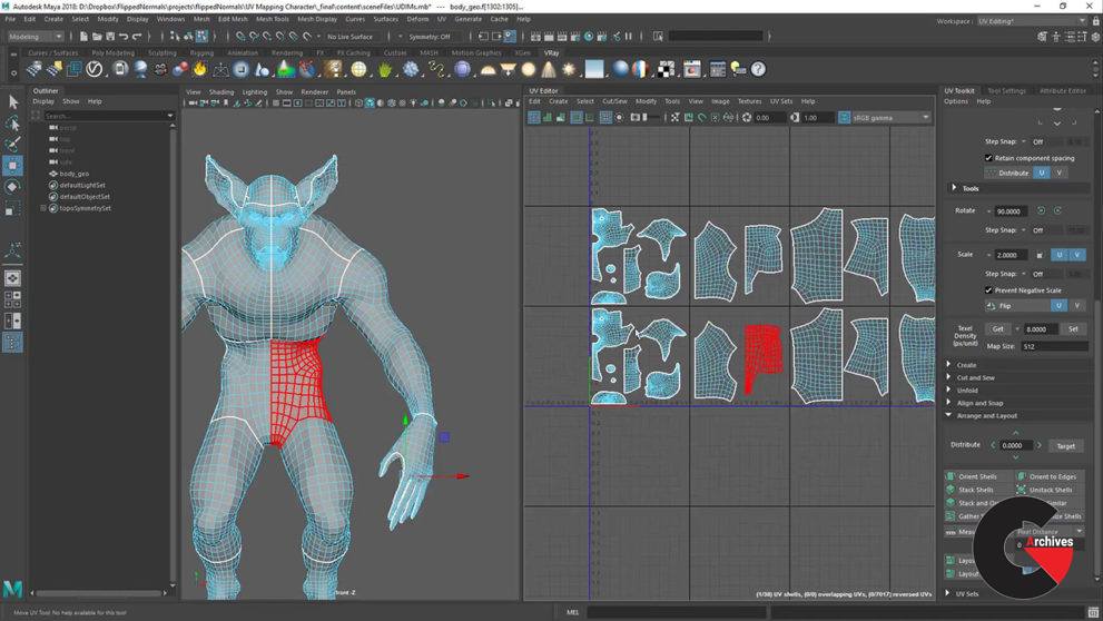 Uv Mapping Characters tutorial