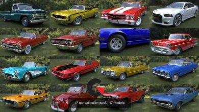 17 car collection pack