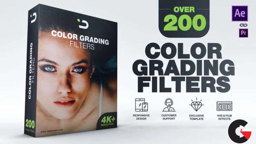 200 Color Grading Filters - template