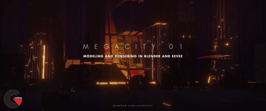 Megacity 01 – Modeling and rendering in Blender and Eevee