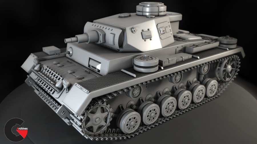 Modeling a High-Resolution Tank in 3ds Max