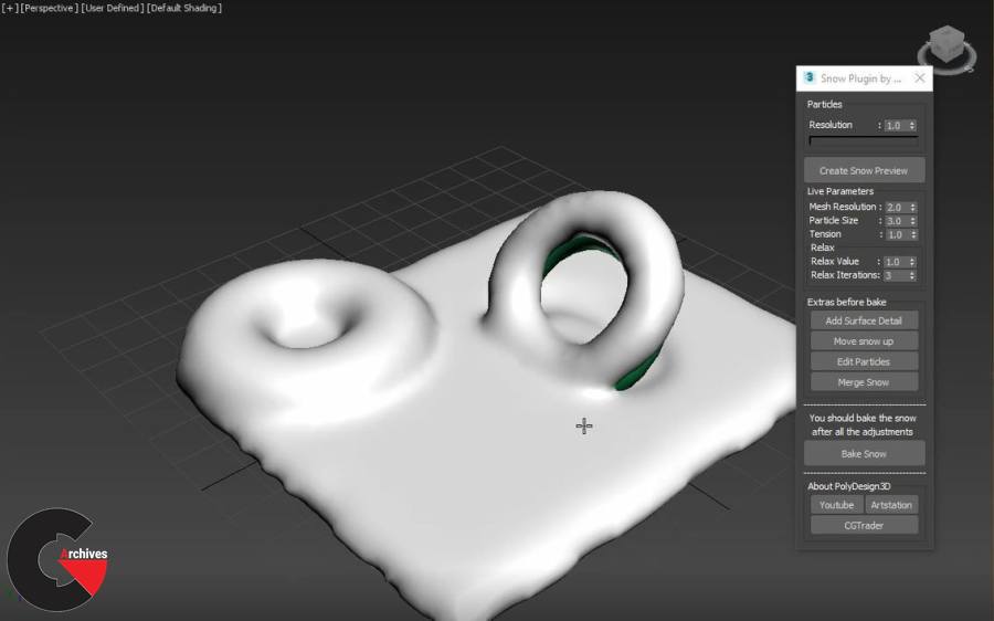 PolySnow plugin for 3ds Max