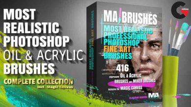 Realistic Photoshop Oil & Acrylic Brushes
