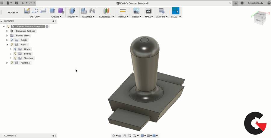 Create Your Own Custom 3D Printed Stamp with Fusion 360