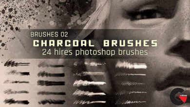 Realistic Charcoal Photoshop Brushes