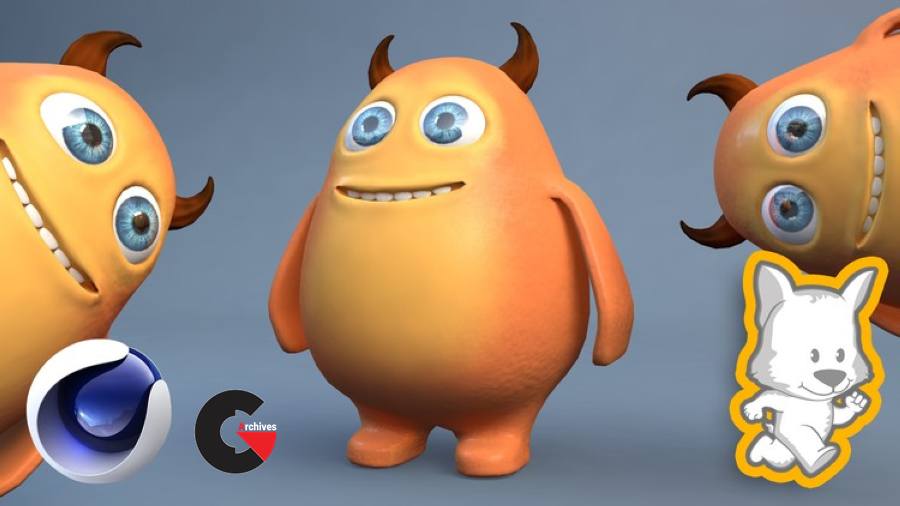 3D Character Creation in Cinema 4D Modeling a Happy Monster