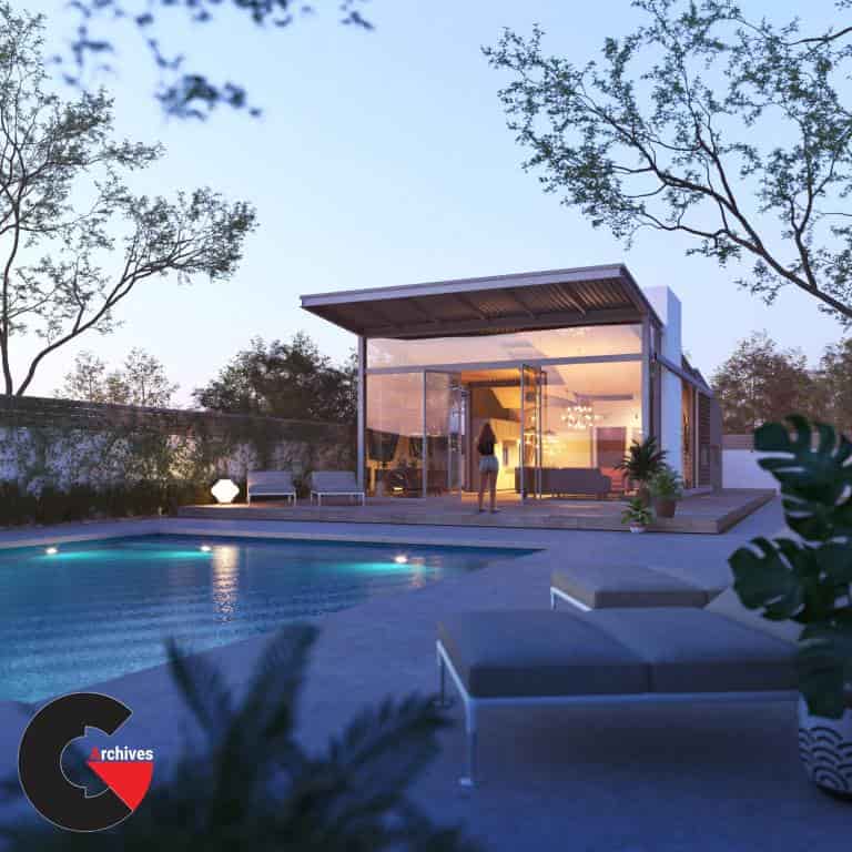 3ds Max + V-Ray Render This Advanced Architectural Visualization With My 3d Models