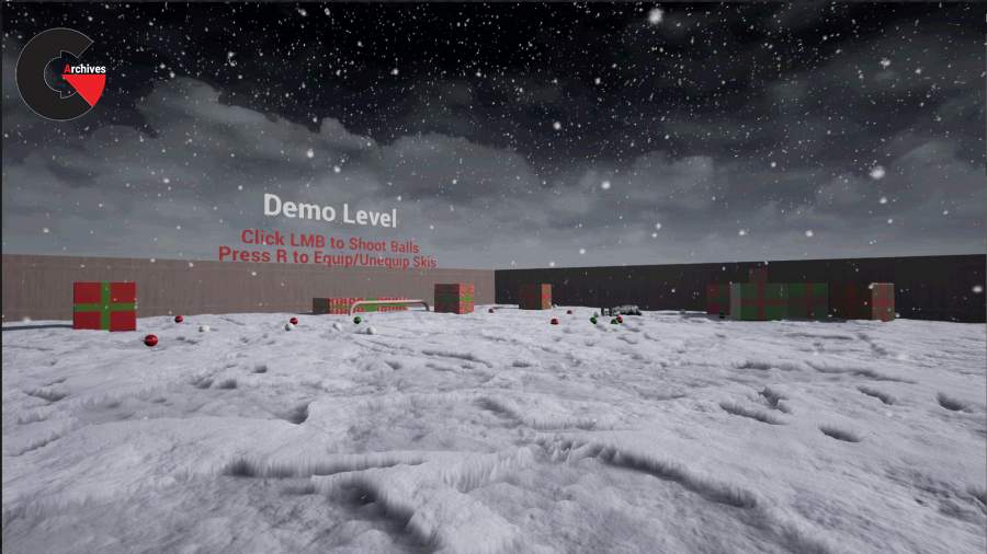 Dynamic Plane Deformation Blueprint with Snow Demo