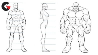 How to Draw Superheroes - Male & Female Proportions