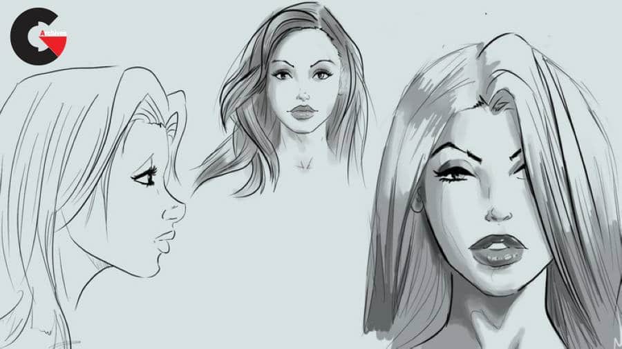 Learn to Draw Pretty Faces for Comic Books