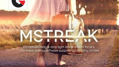 mStreak 4K – 100 Natural Drag & Drop Light Leaks