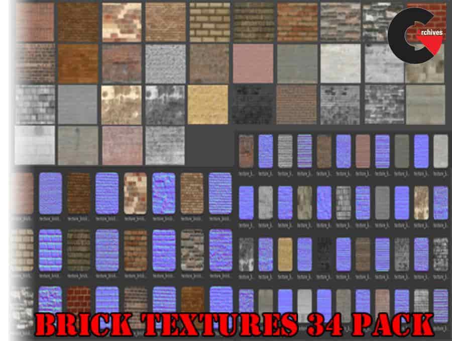 Asset Store - Brick Textures 34 Pack