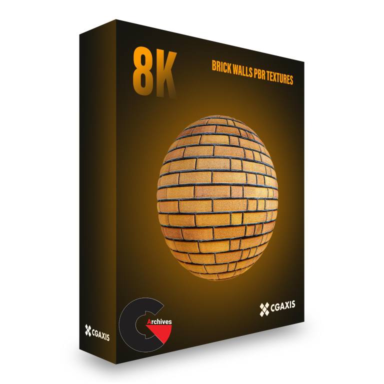 CGAxis – 8K PBR Textures Collection Volume 17 – Brick Walls