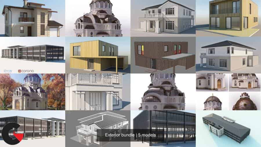 CGTrader – Exterior bundle 3D Model Collection